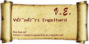 Vásári Engelhard névjegykártya